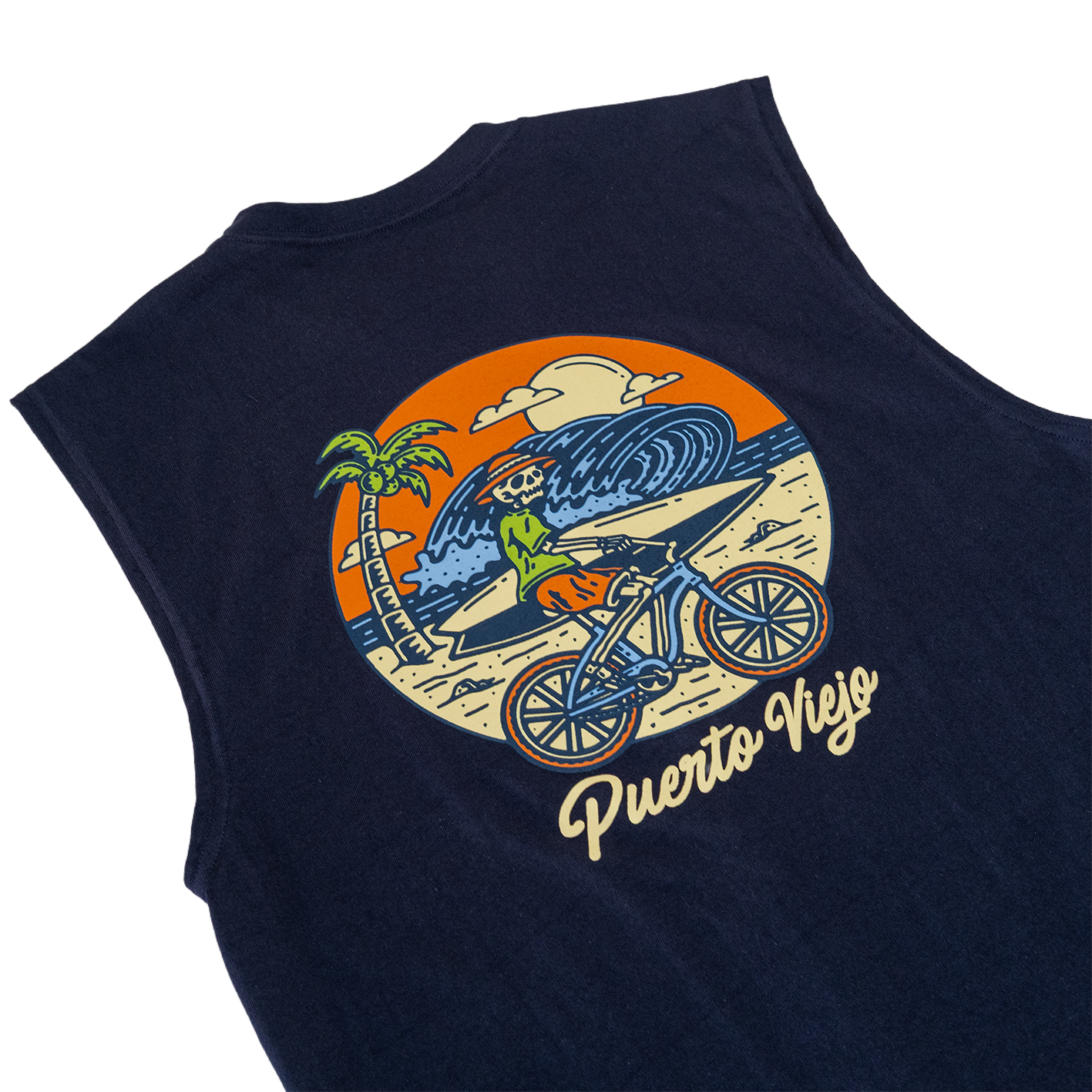 Ridding in Puerto Viejo - Camisa sin mangas Navy