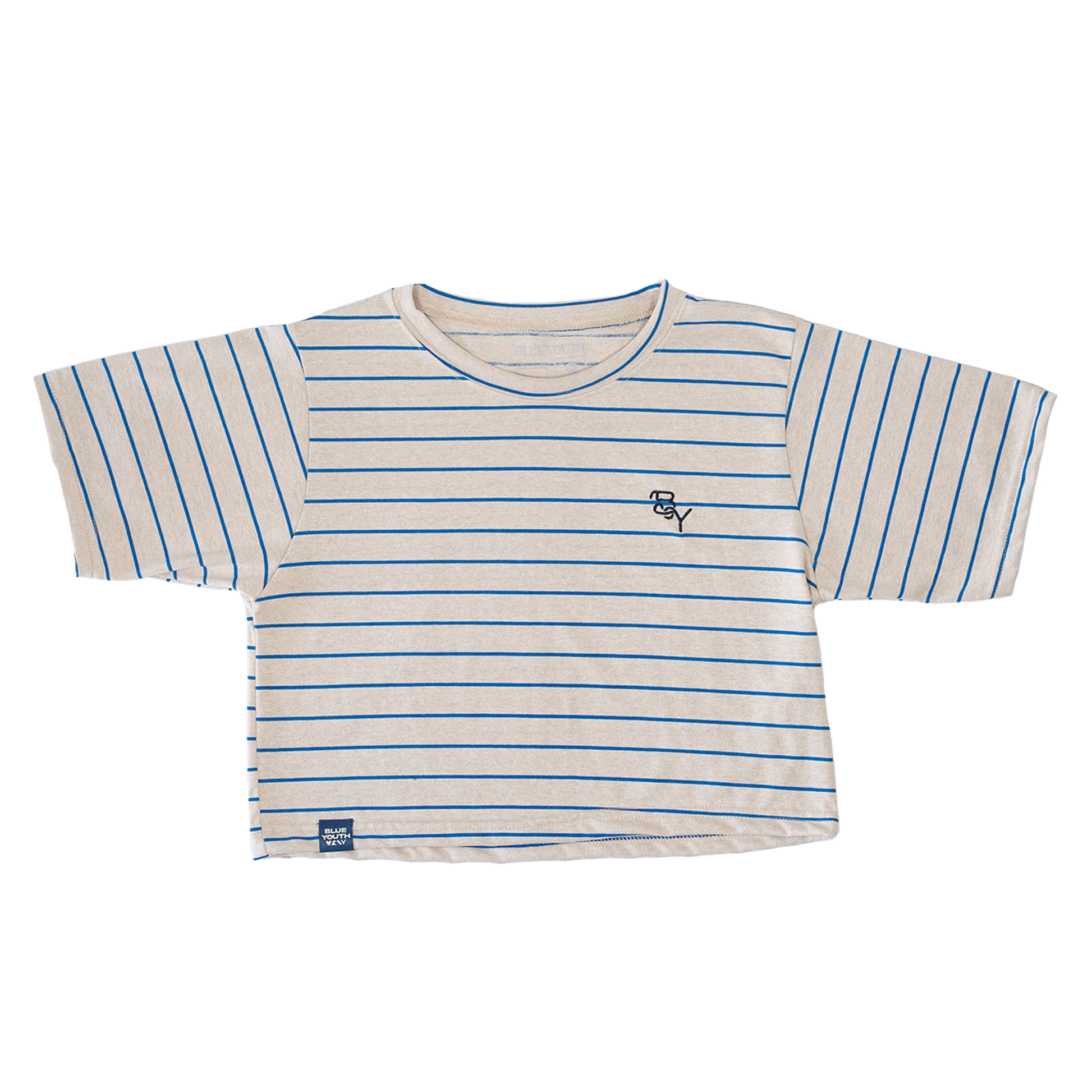 crop top club del sur rayas azules blue youth