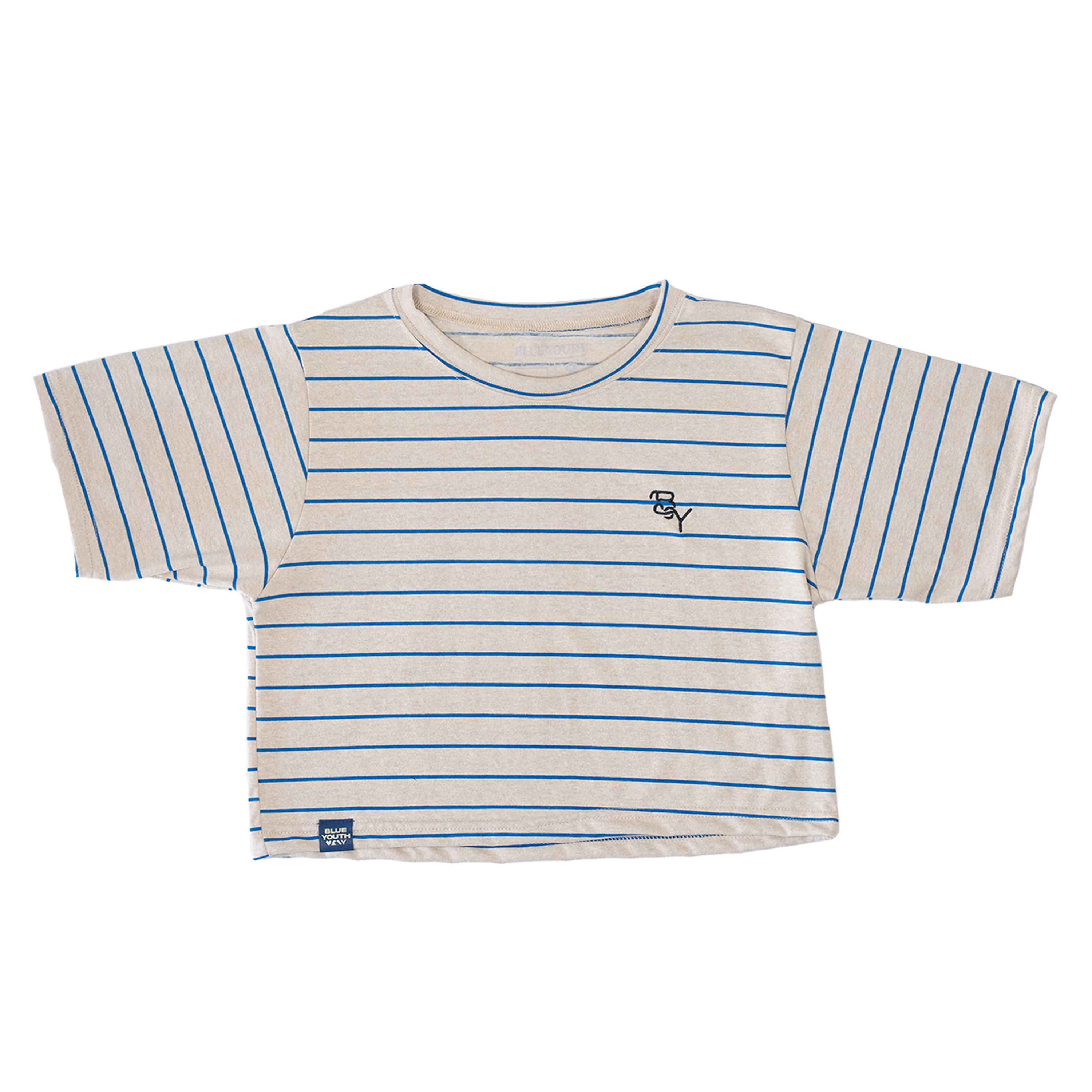 crop top club del sur rayas azules blue youth