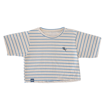 crop top club del sur rayas azules blue youth
