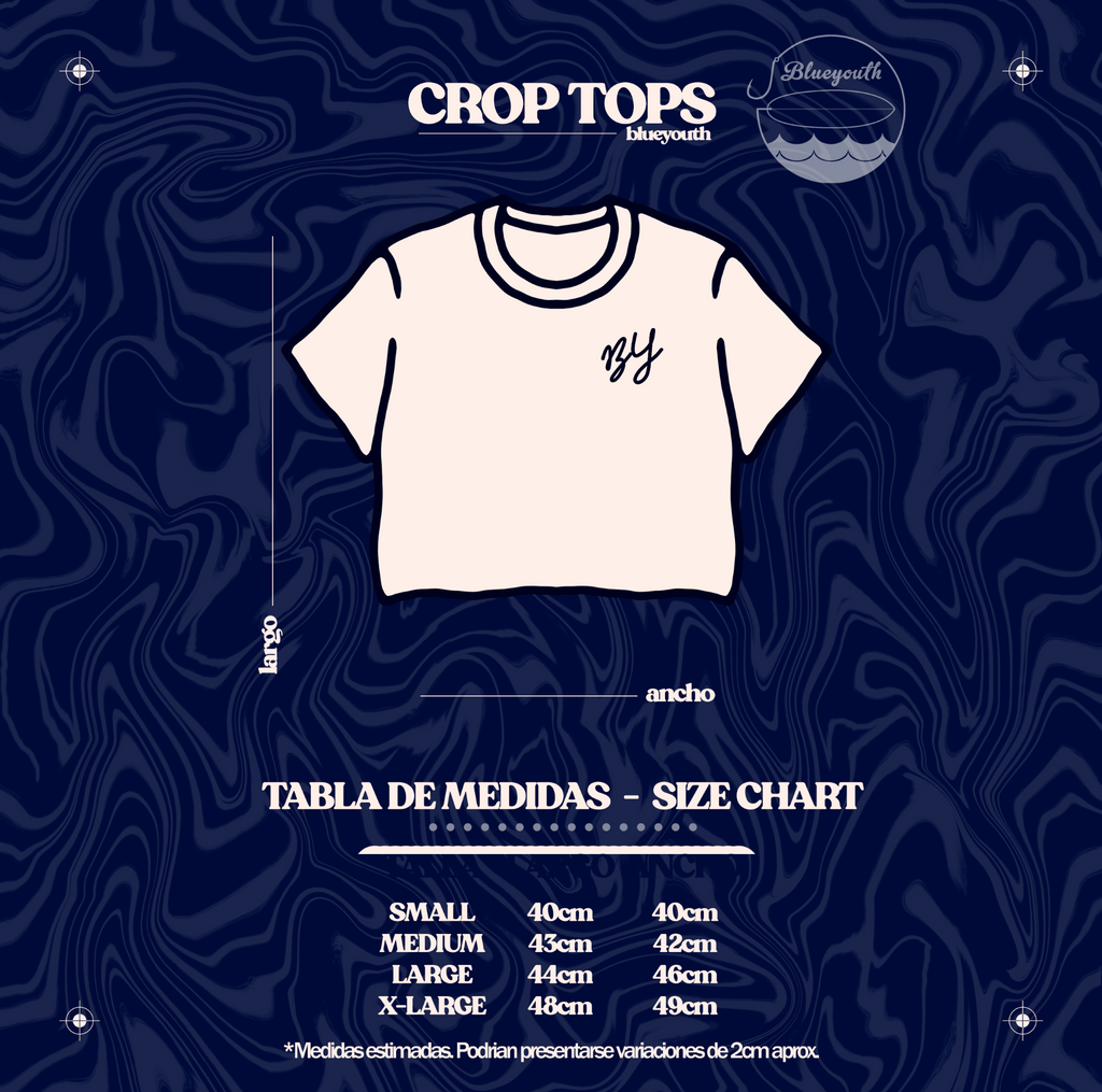 Wave B&W - Crop Top