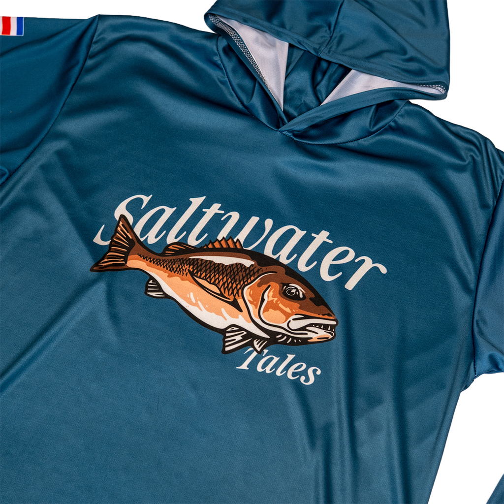 Camisa diseñada en Puerto Viejo para los amantes de la pesca