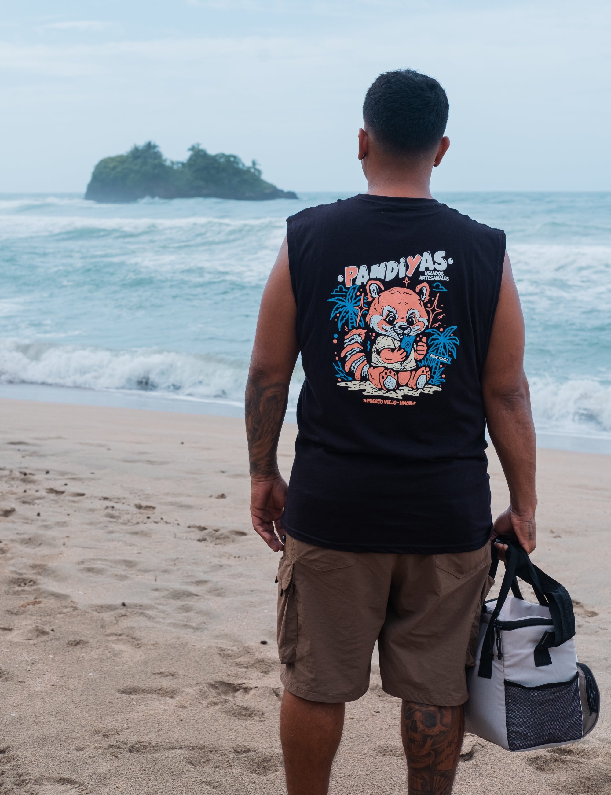 Pandiyas X Blue Youth - Camisa sin mangas