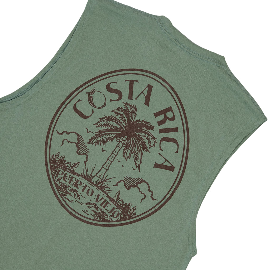 camisa blue youth verde sin mangas costa rica coco