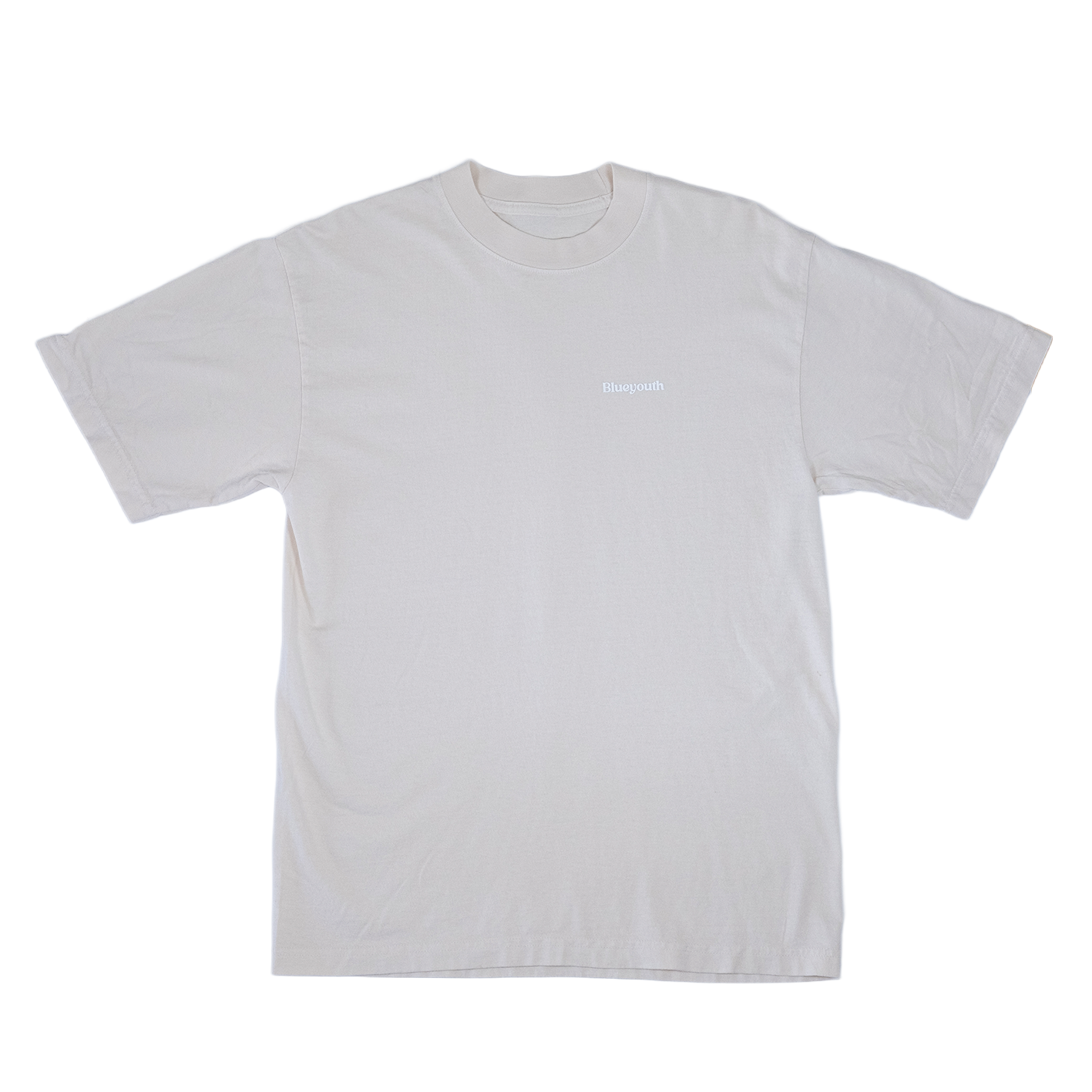 Camiseta Blue Youth Essentials con logo en relieve, 100% algodón premium de California de 180 gramos, resistente al lavado y diseñada en Costa Rica.