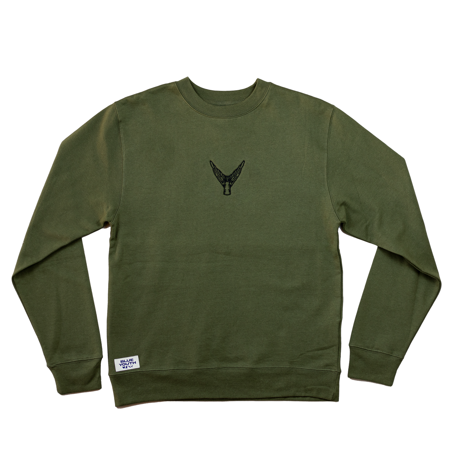 King Fish Tail - Crewneck Verde Navy