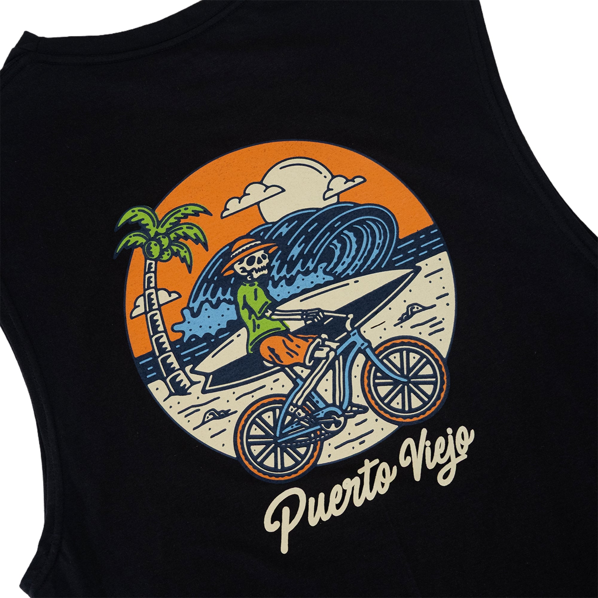 camisa sin mangas negra puerto viejo
