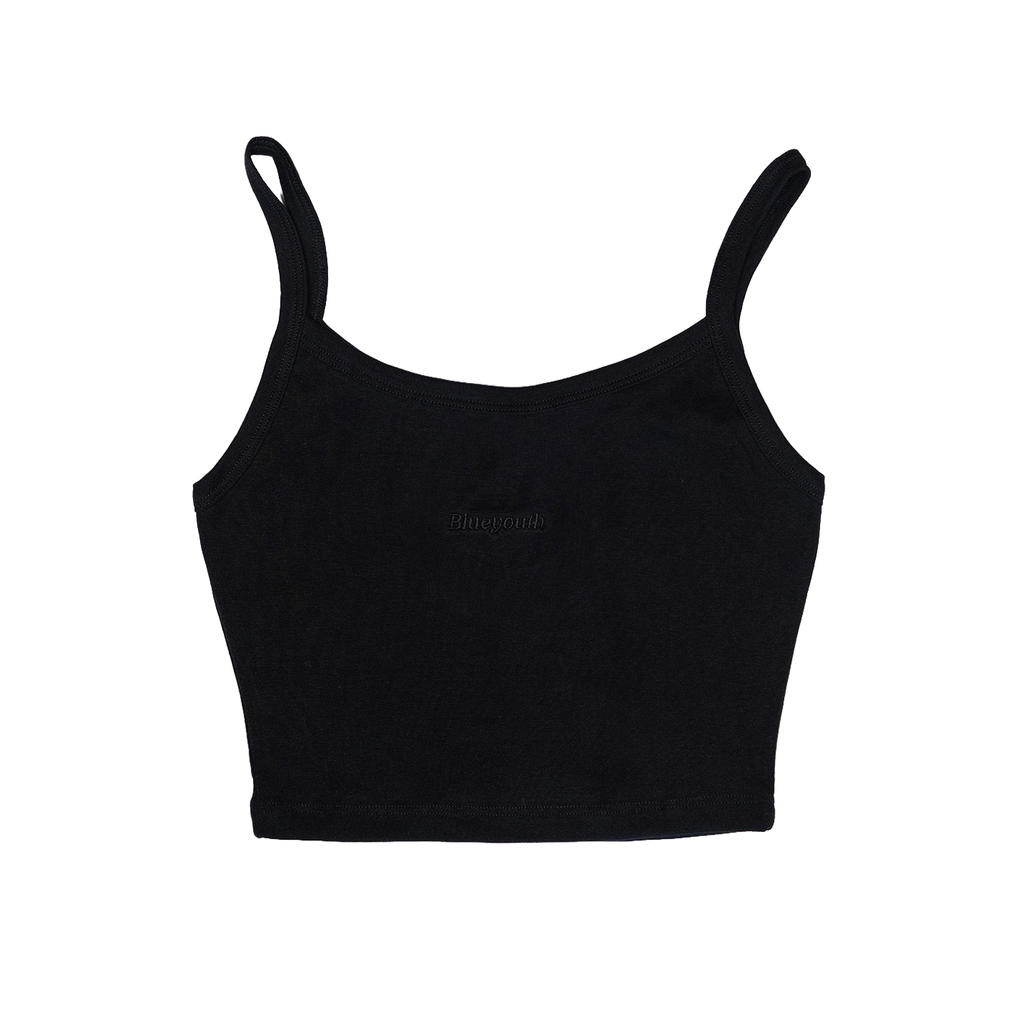 Top Baby Rib negro con bordado Essential by Blue Youth Puerto Viejo