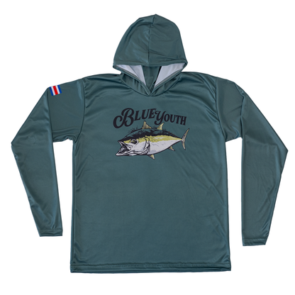 Camisa de pesca ligera con diseño “Blue Waters”. Ideal para actividades al aire libre, con estilo Blue Youth.