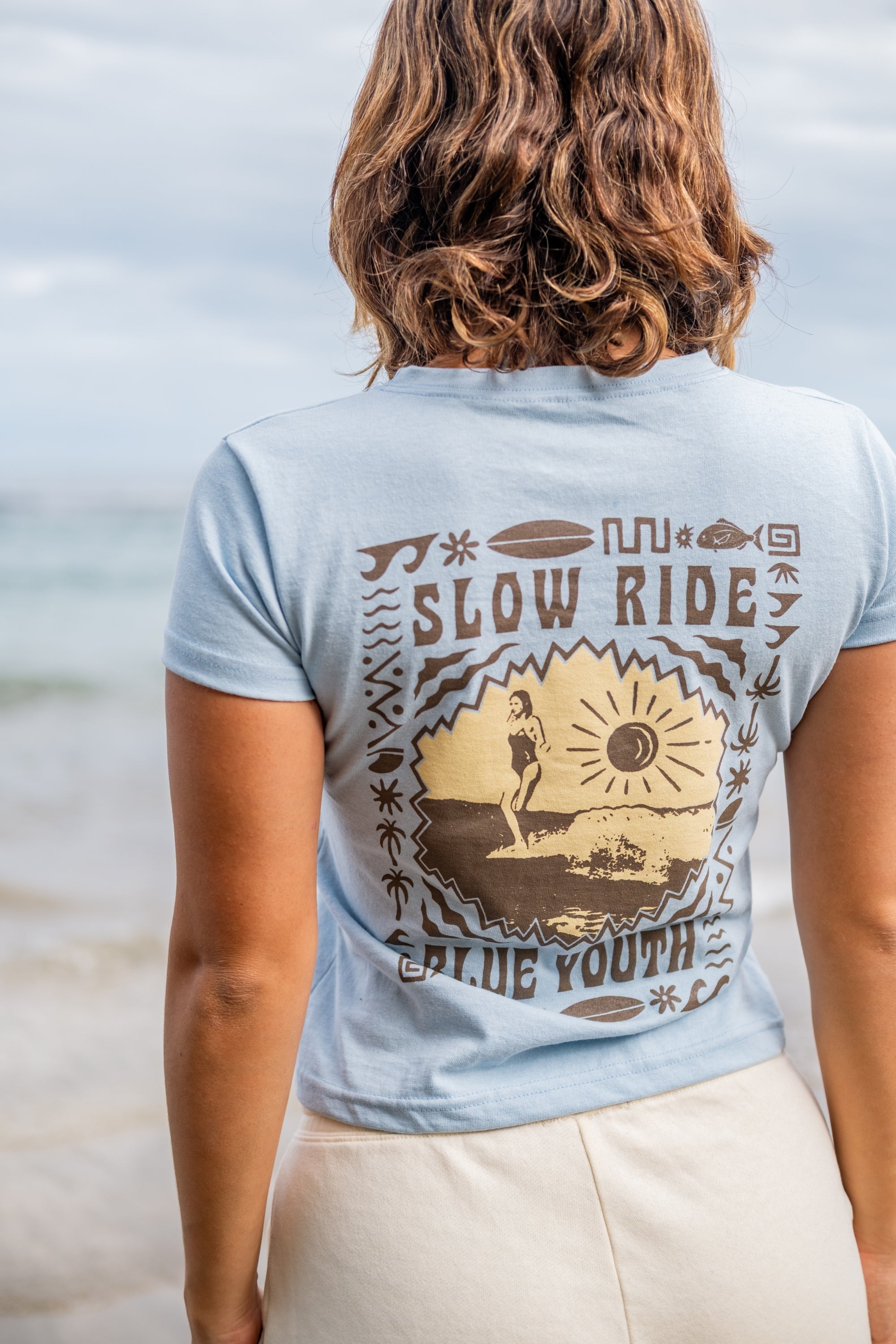 Blusa diseñada en Puerto Viejo para las amantes del surf