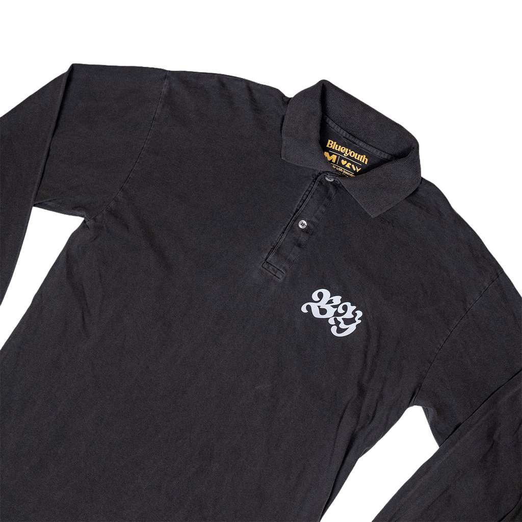 Camisa tipo polo de manga larga marca Blue Youth