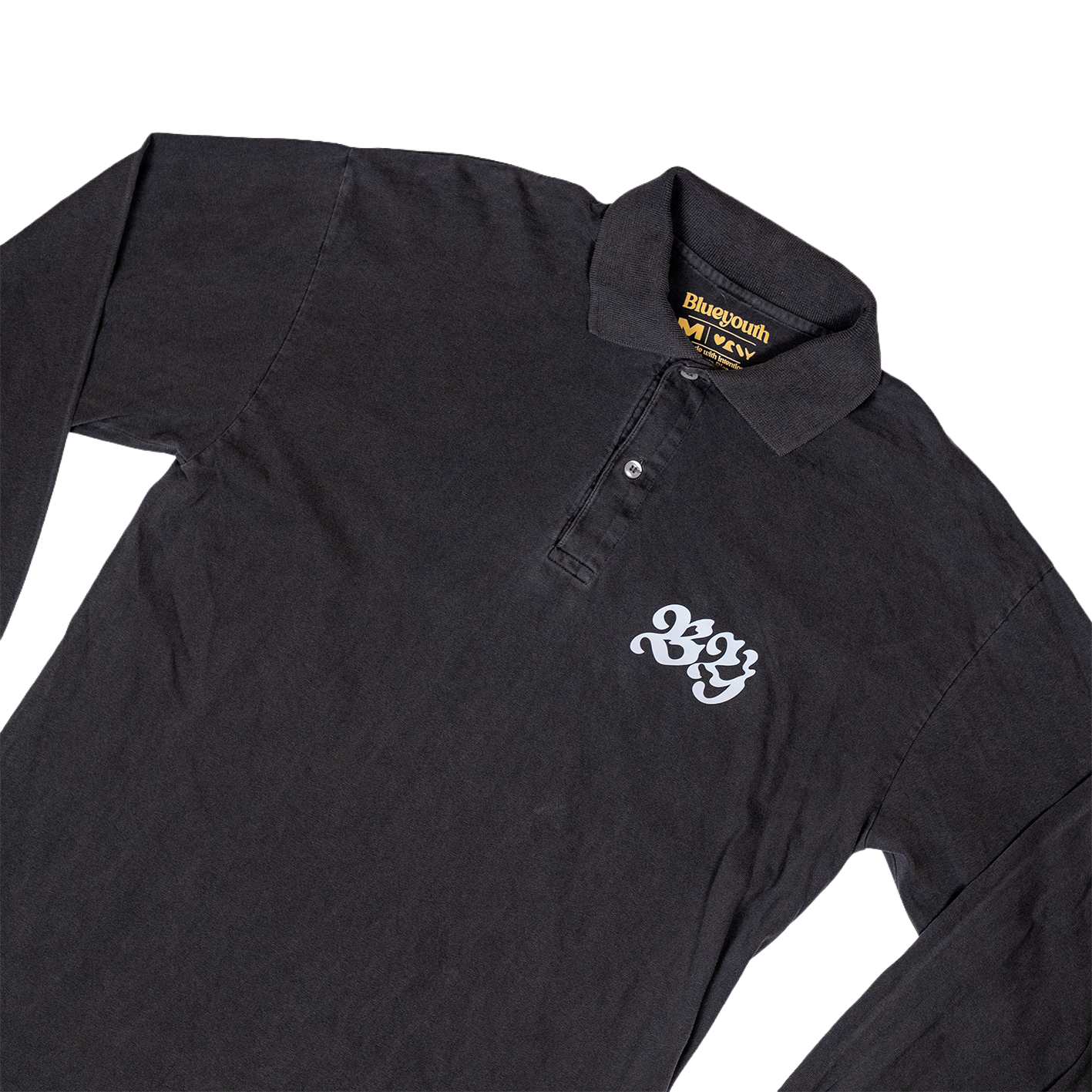 Camisa tipo polo de manga larga marca Blue Youth