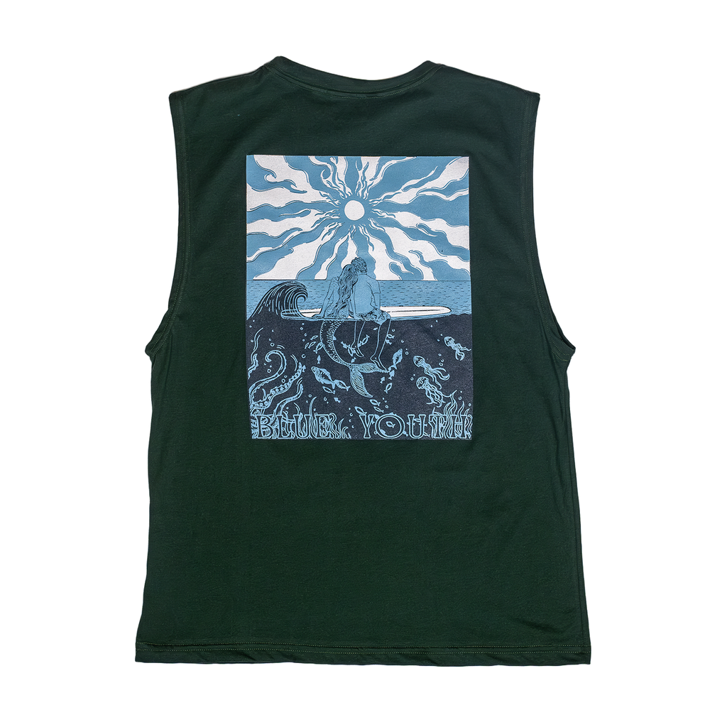 Camiseta sin mangas cita en el mar by Blue Youth