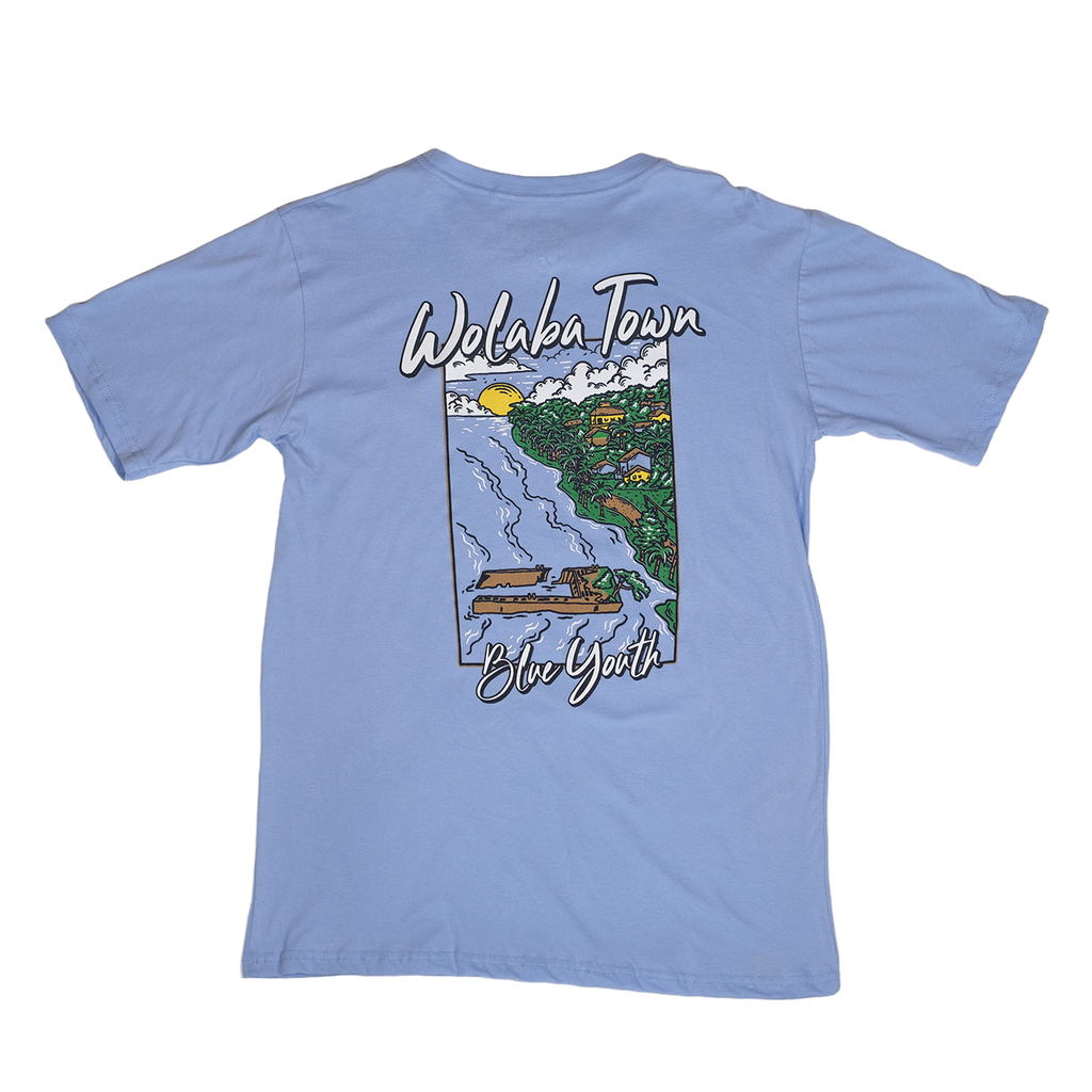 Camisa inspirada en Puerto Viejo donde se creó Blue Youth