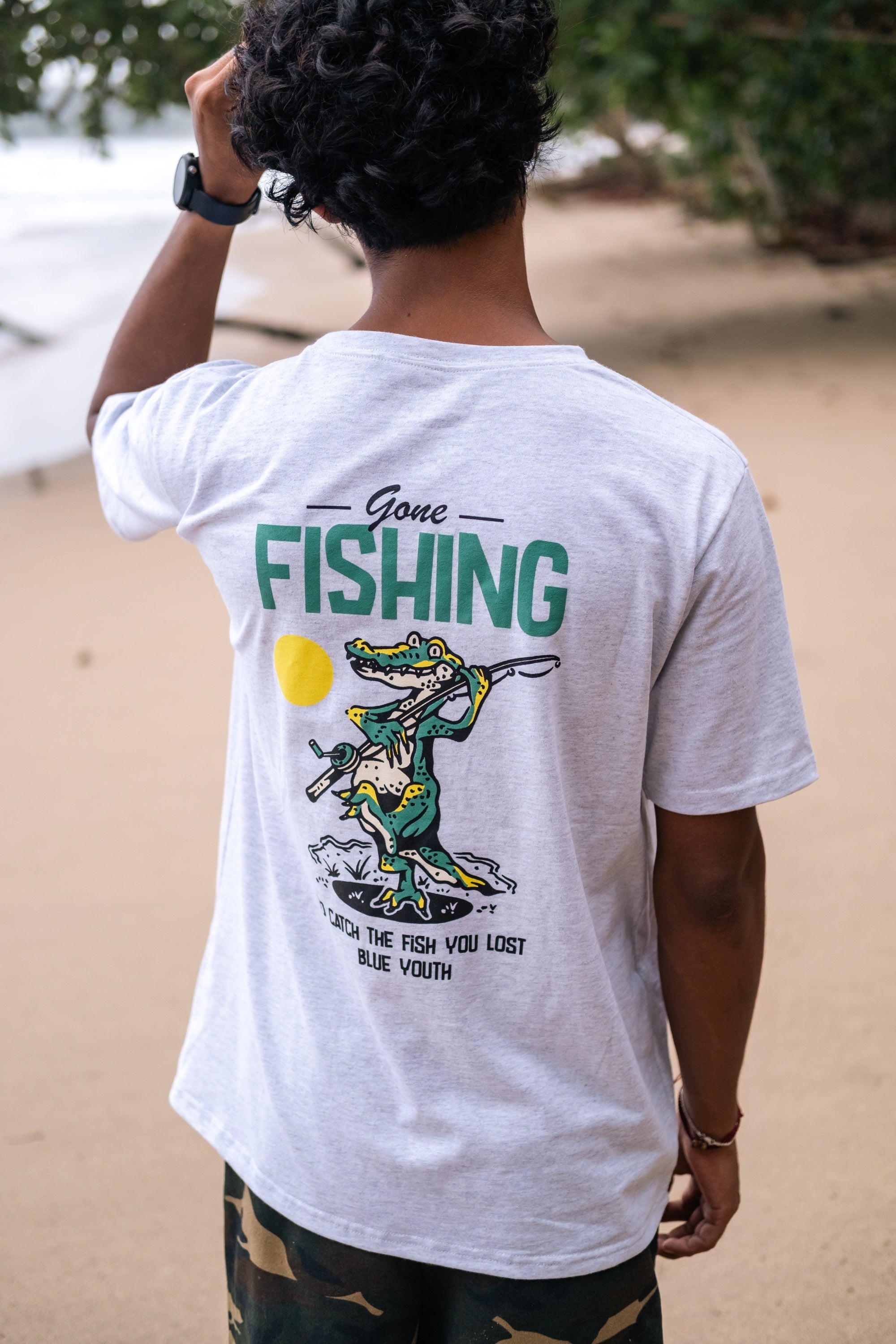 Camiseta inspirada en la pesca y el Caribe de Costa Rica