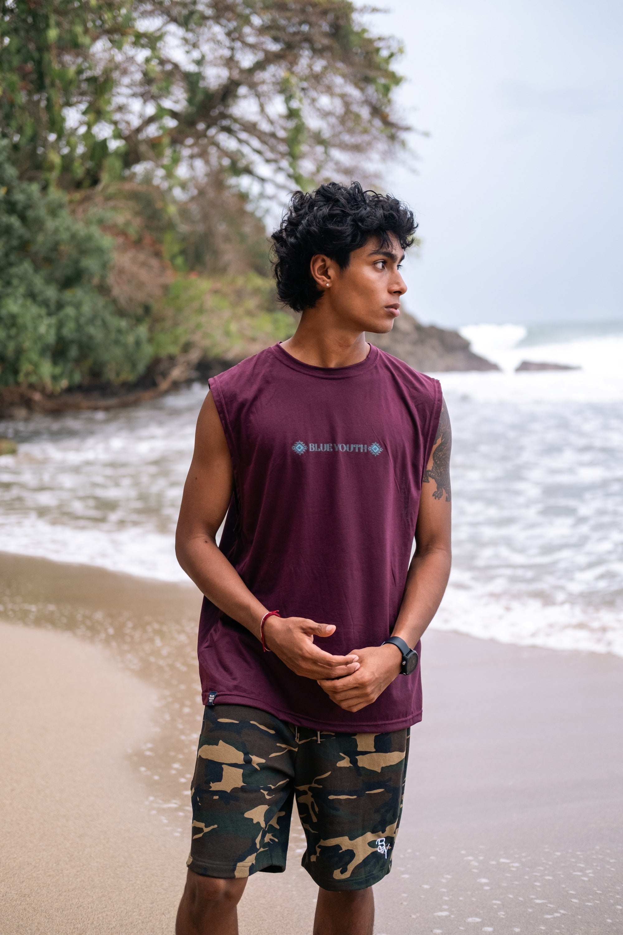 Camiseta sin mangas para los amantes de las olas y el surf