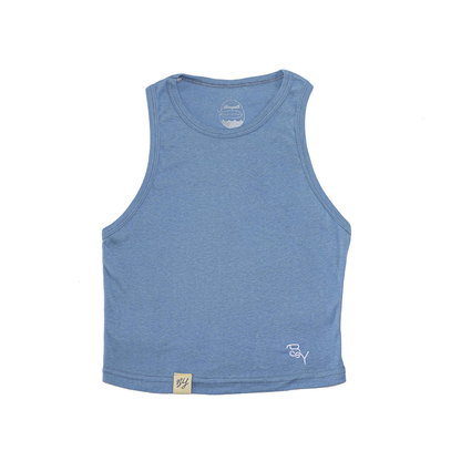 Ribbed Tank Top - Celeste