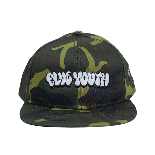 gorra camo blue youth jungle flower