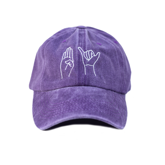 Dad Hat Signs - Wash Purple