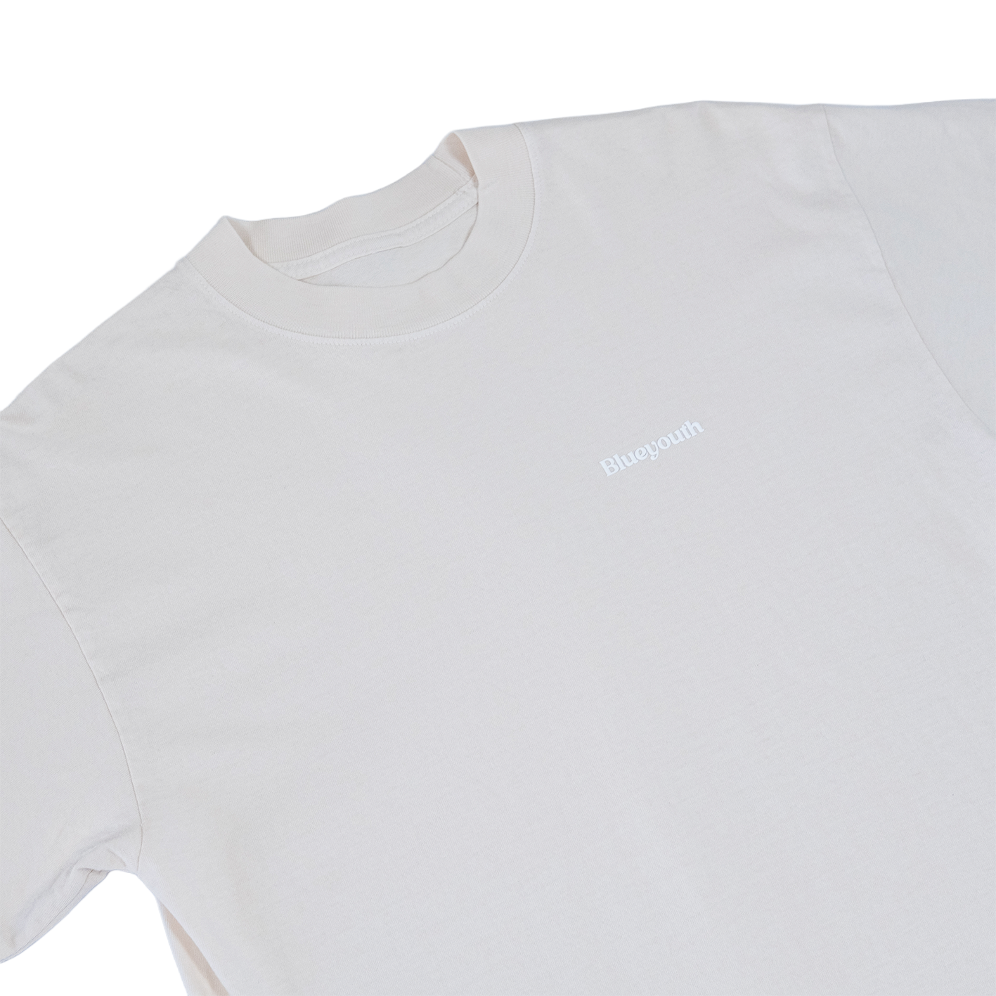 Camiseta Blue Youth Essentials con logo en relieve, 100% algodón premium de California de 180 gramos, resistente al lavado y diseñada en Costa Rica.