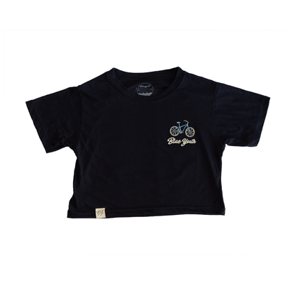 Riding in Puerto Viejo - Crop Top Negra