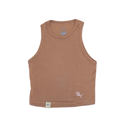 Ribbed Tank Top -  Crema