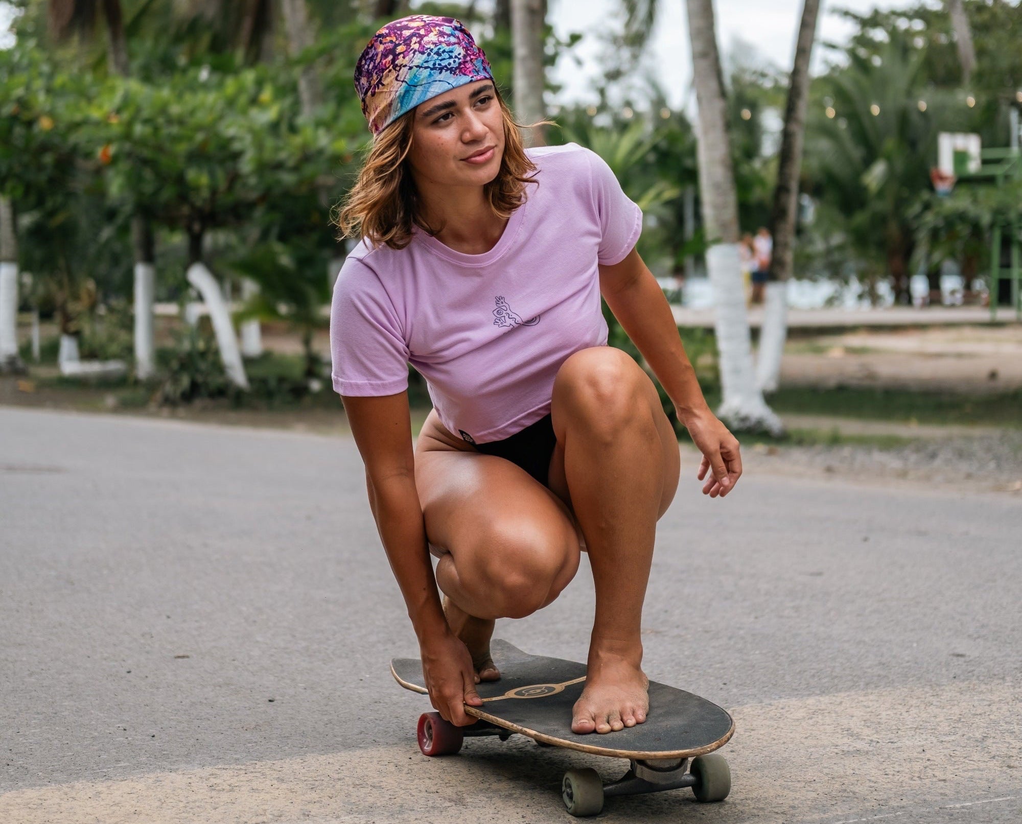 Crop top marca Blue Youth inspirada en el gecko típico de Costa Rica