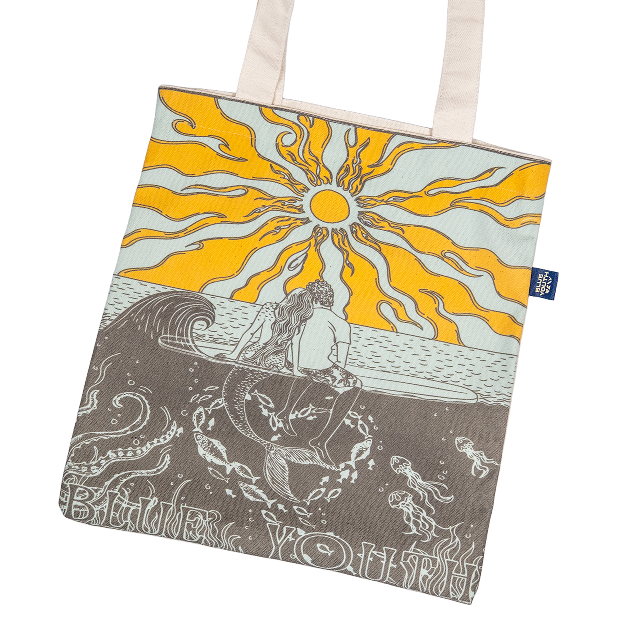 Tote bag diseñado en Costa Rica para los amantes del surf y el mar