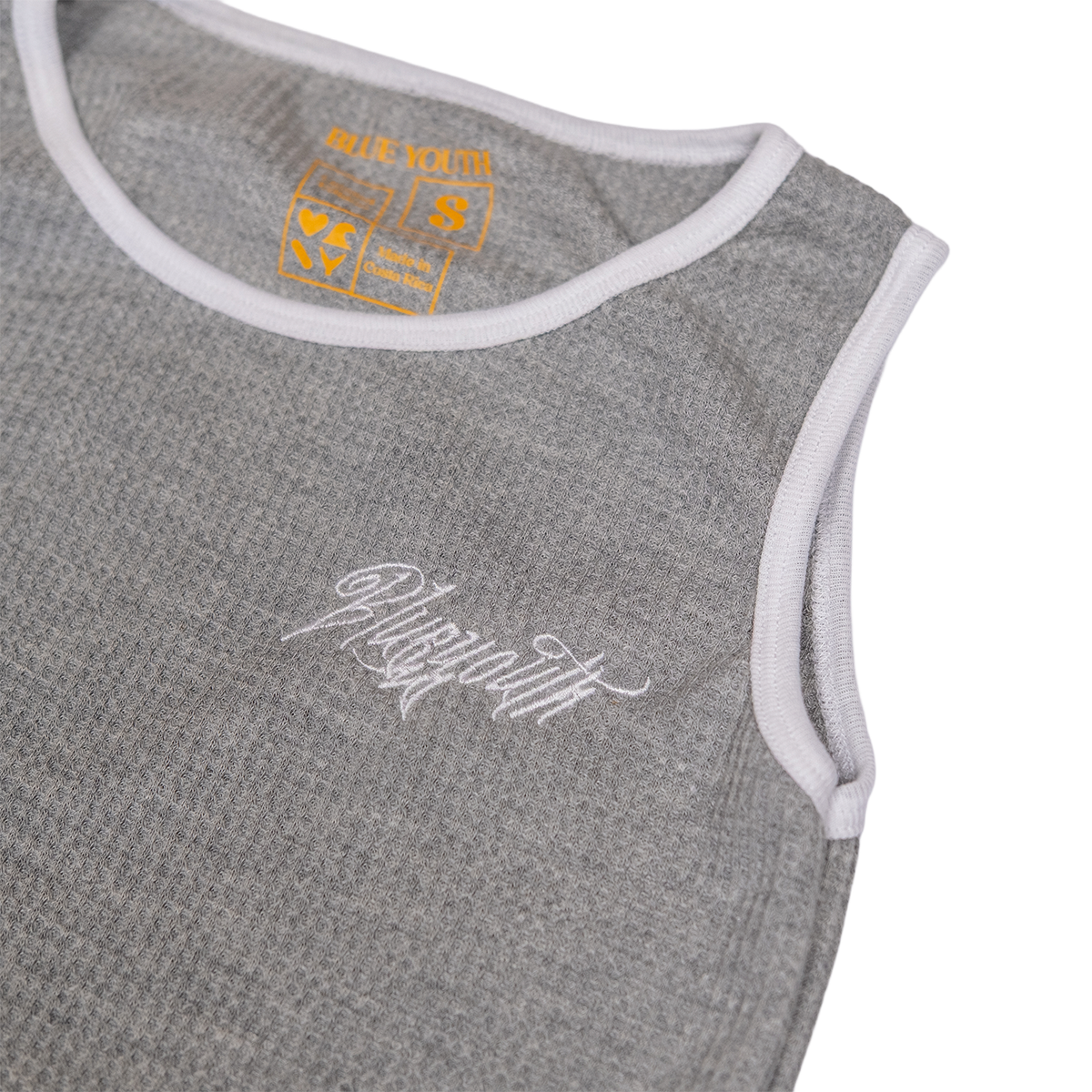 Waffle Tank Top Gris