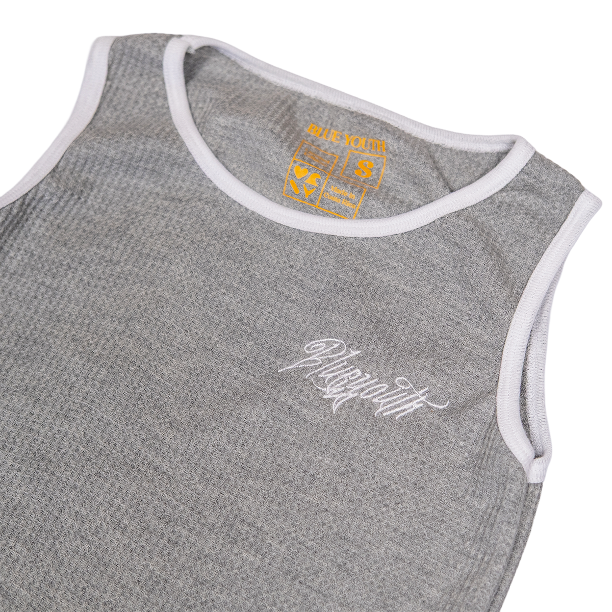 Waffle Tank Top Gris