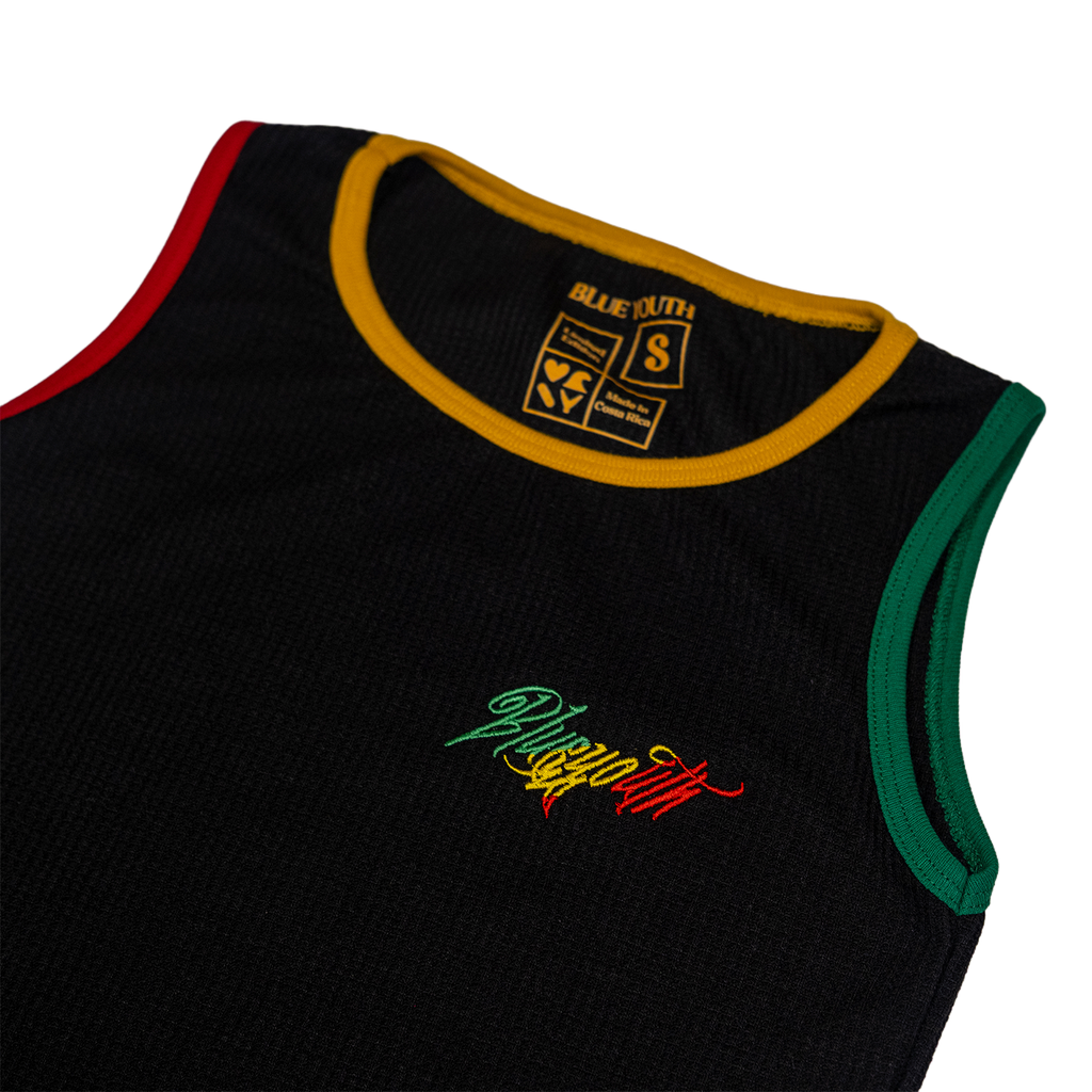 Waffle Tank Top Rasta