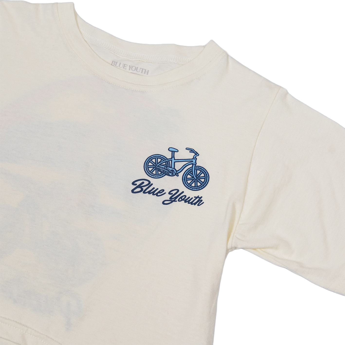 Riding in Puerto Viejo - Crop Top Hueso