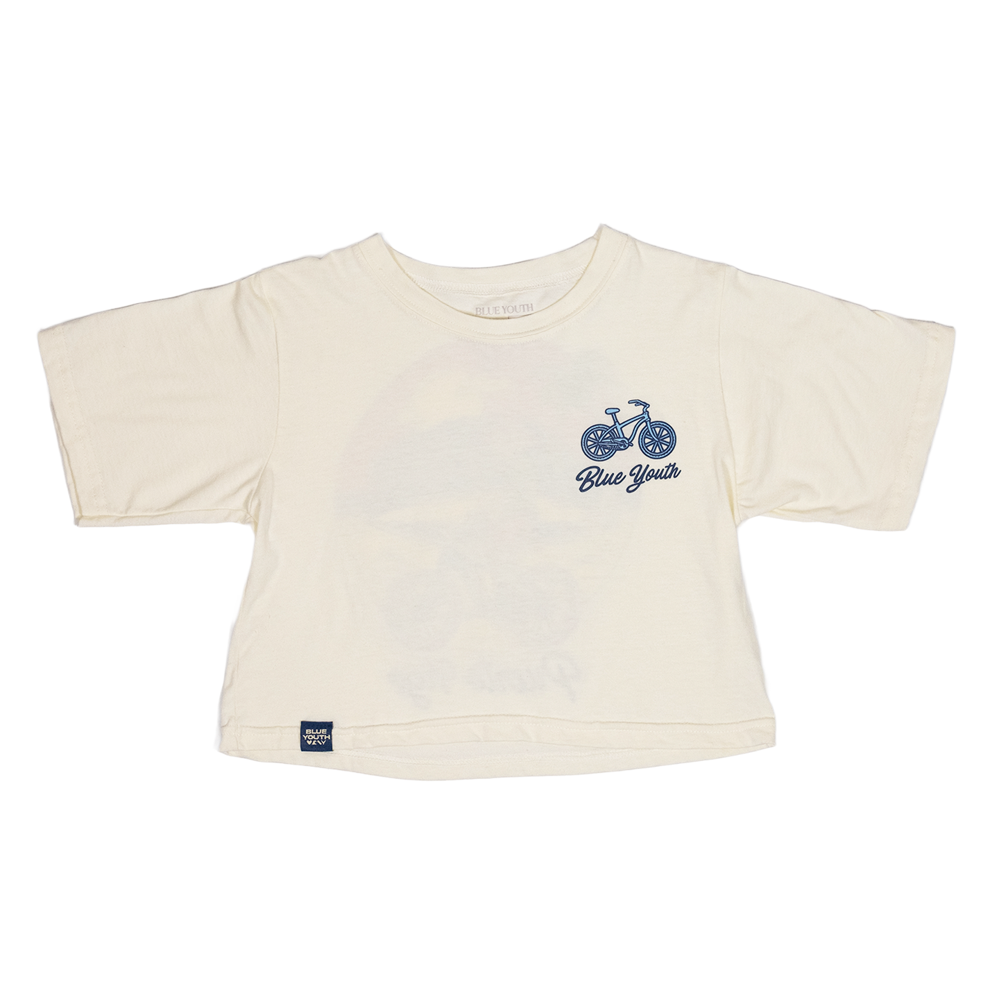 Riding in Puerto Viejo - Crop Top Hueso