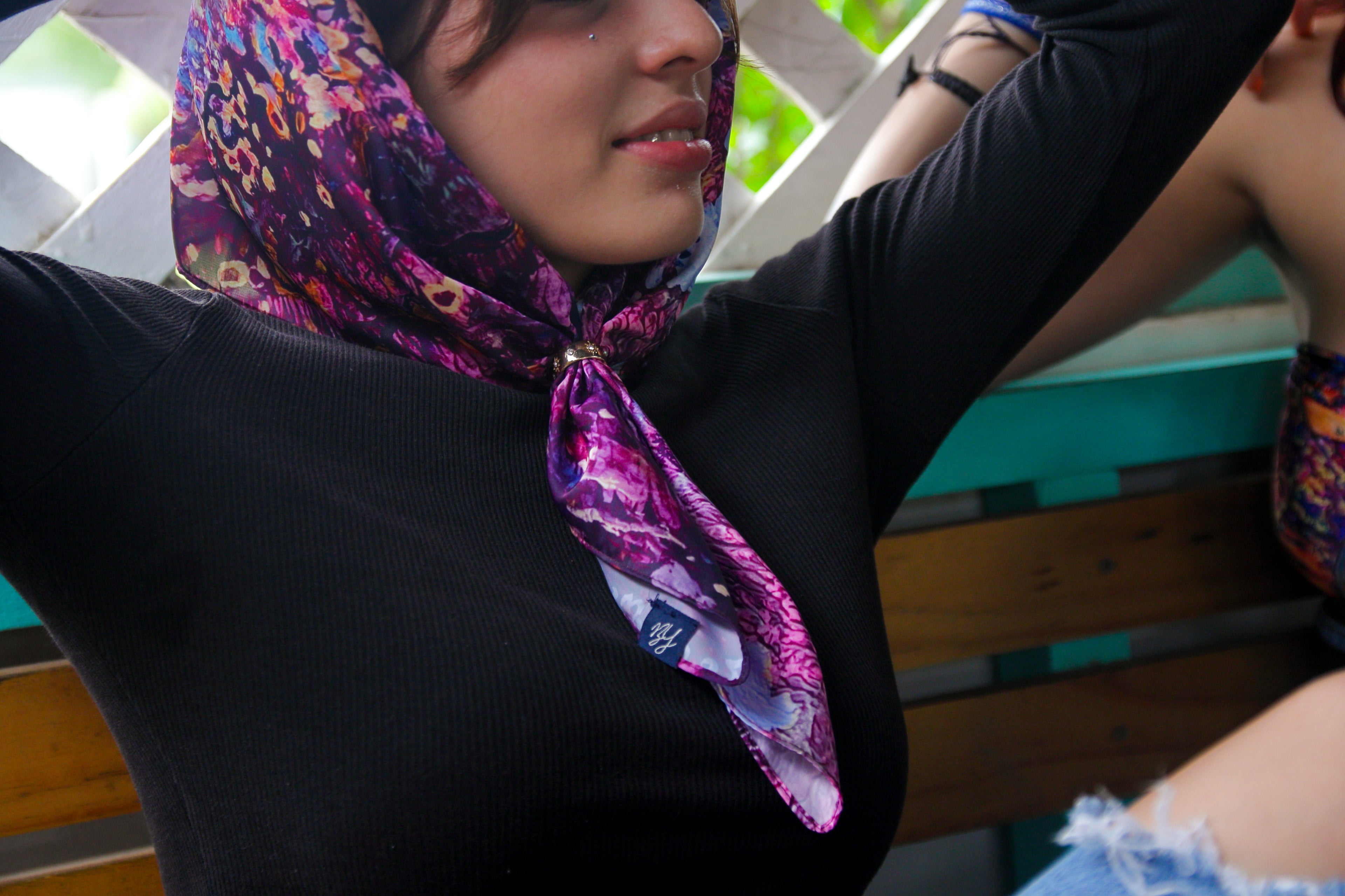 Bandana Purple Haze - Colab Arte Jaguar