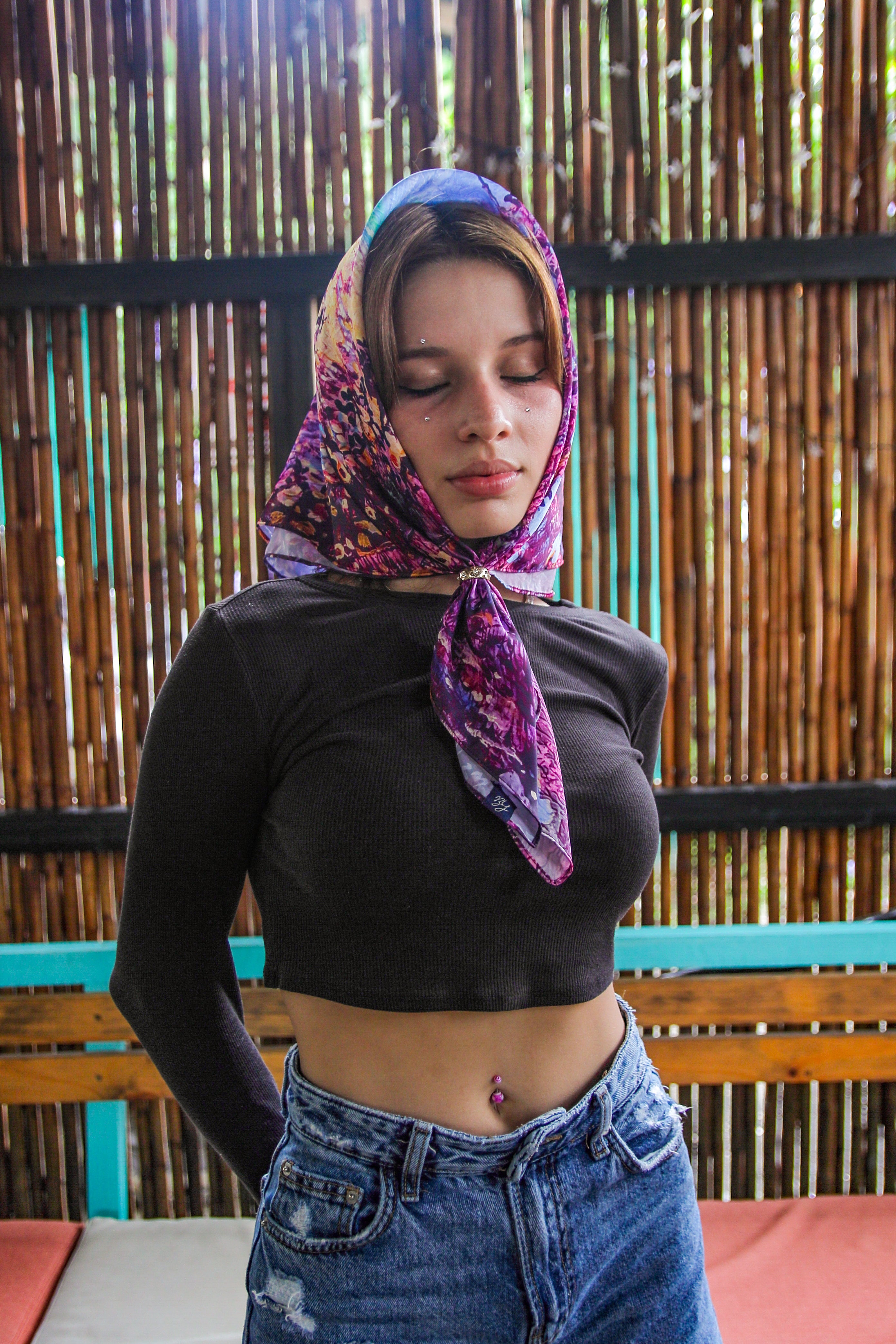 Bandana Purple Haze - Colab Arte Jaguar