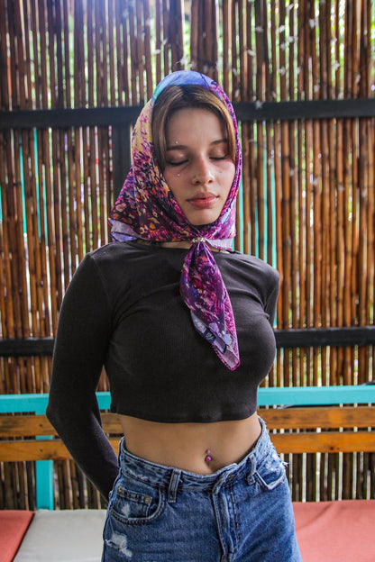 Bandana Purple Haze - Colab Arte Jaguar
