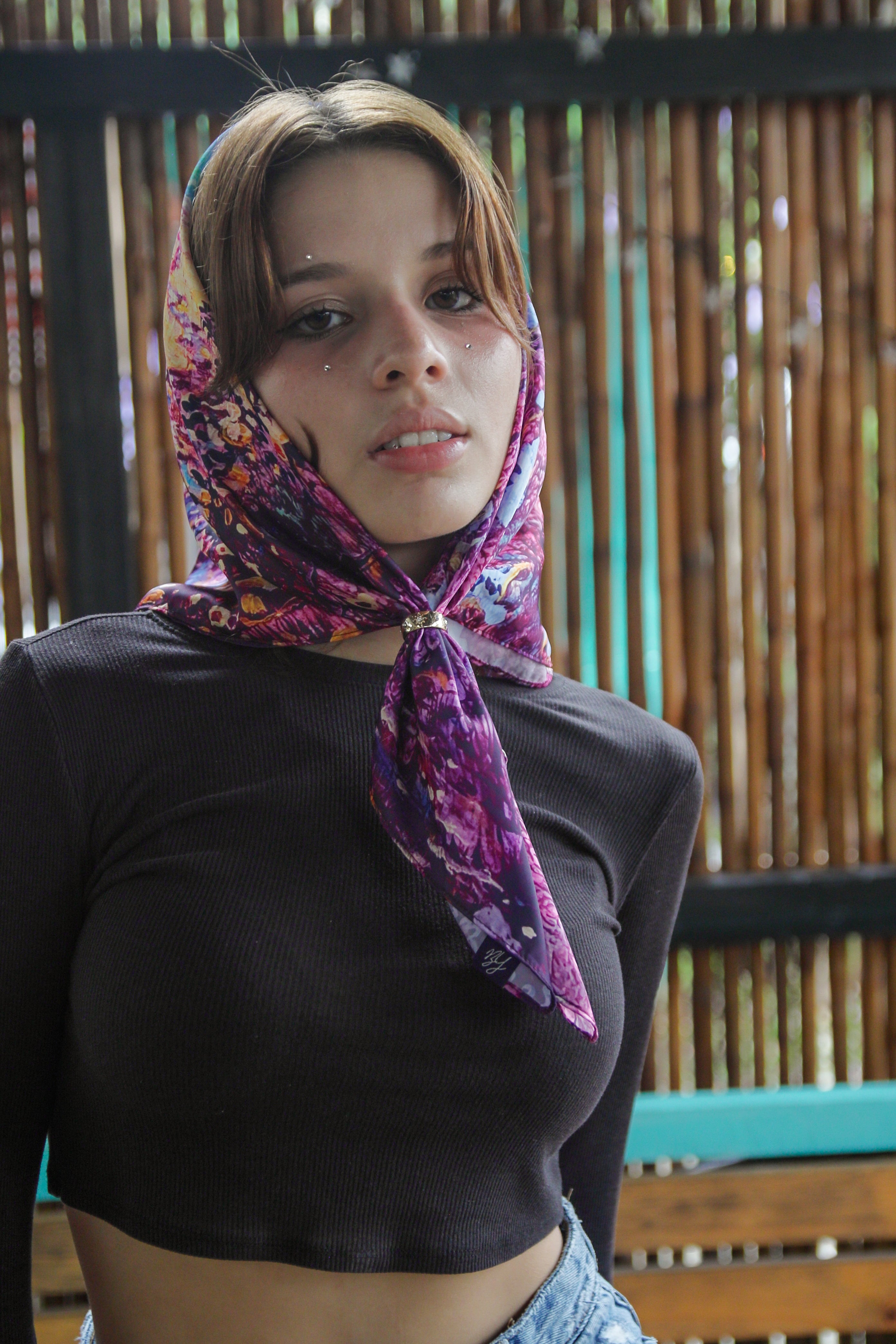 Bandana Purple Haze - Colab Arte Jaguar