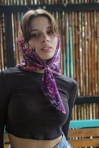 Bandana Purple Haze - Colab Arte Jaguar