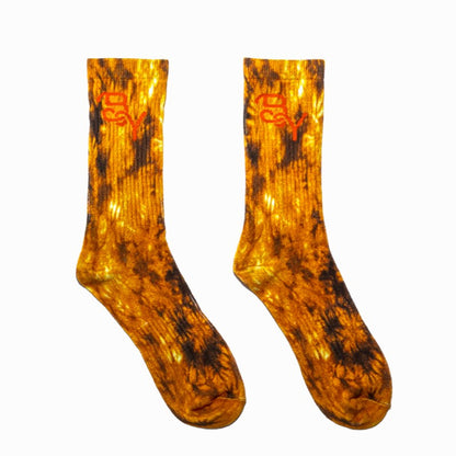 BY Tie Dye Socks Fire